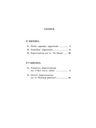 5 Improvisations. Volume 2 - Charles Tournemire - Partition - Orgue